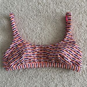 Athleta Pink and Multicolor XS Bikini Top